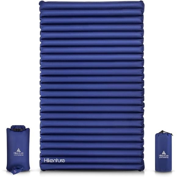 Double Sleeping Pad,Extra Thick 3.75in Camping Mattress 2 Person,Queen Size - Picture 1 of 6